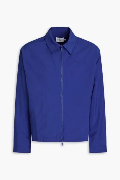 Спортивная куртка из ракушек с вышивкой Maison Kitsuné, синий кобальт