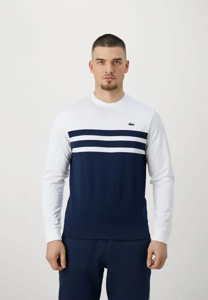 Толстовка Sweatshirt Tc Lacoste, цвет white/navy blue