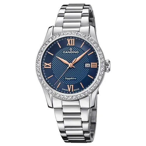 Наручные часы CANDINO Elegance Наручные часы Candino C4740/2, серебряный, синий