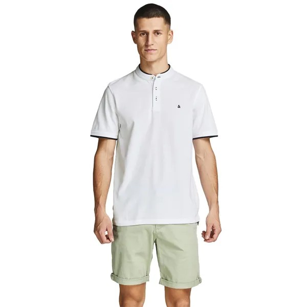 Поло с коротким рукавом Jack & Jones Paulos Mao, белый