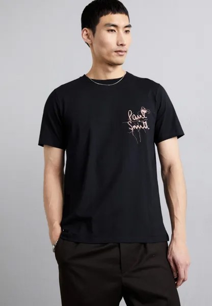 Футболка с принтом LOGO Paul Smith, цвет black