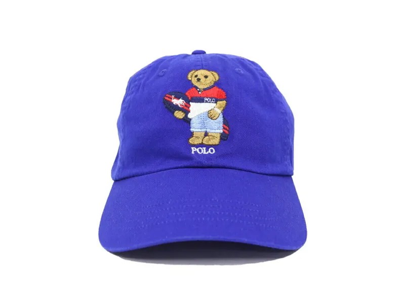 Polo Ralph Lauren Бейсбольная кепка Polo Bear Preppy Bear — синяя с доской для серфинга