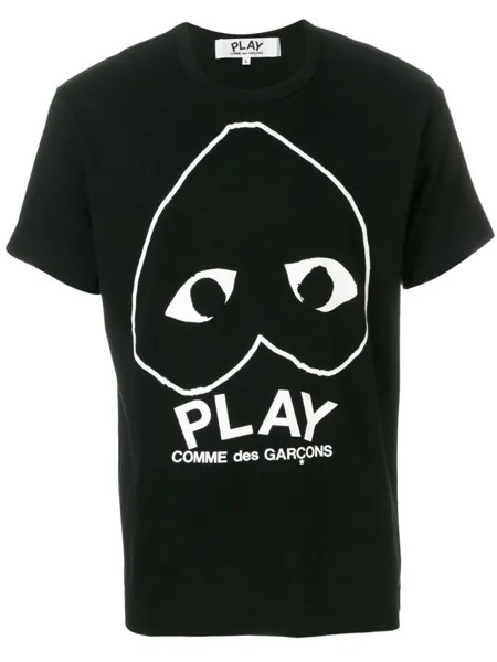 Comme Des Garçons Play heart motif T-shirt, черный