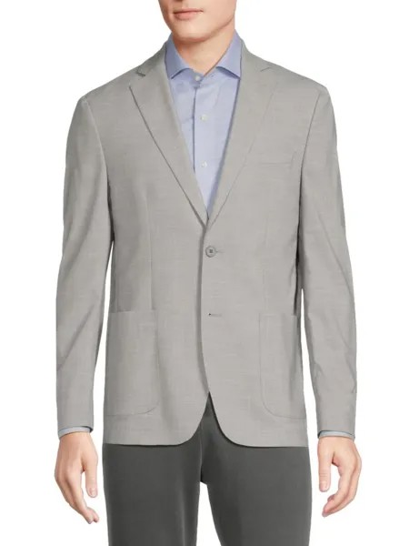 Текстурированный пиджак Michael Kors, цвет Pearl Grey