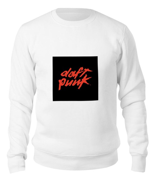 Свитшот унисекс Printio Daft punk белый 2XL