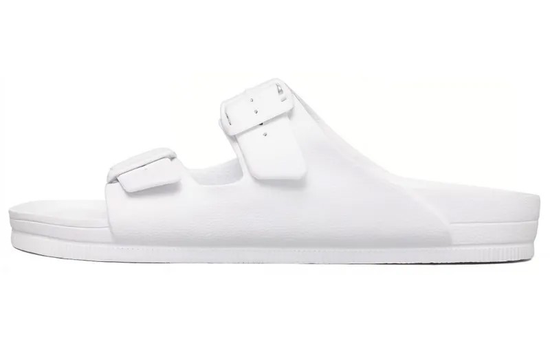 Шлепанцы мужские белые Skechers