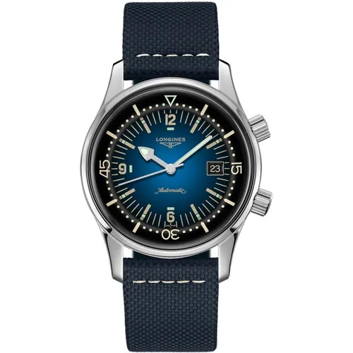 Наручные часы LONGINES Longines The Longines Legend Diver Watch L3.774.4.90.2, черный, синий