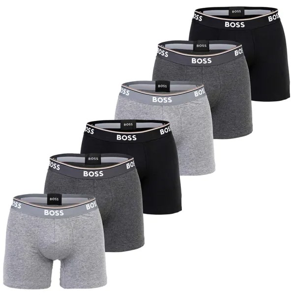 Боксеры BOSS Boxershort 6 шт, серый
