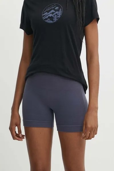 Бесшовные спортивные шорты ZoneKnit Merino Blend Icebreaker, серый