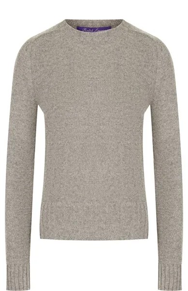 Однотонный пуловер из смеси шерсти и кашемира Ralph Lauren