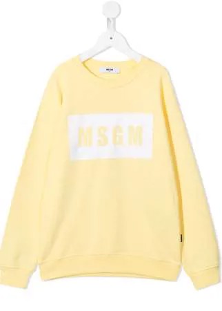 MSGM Kids толстовка с логотипом