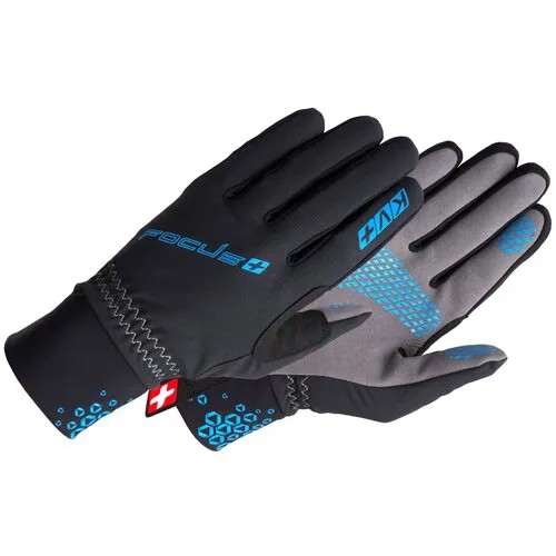 Перчатки KV+ FOCUS cross country gloves blue\black