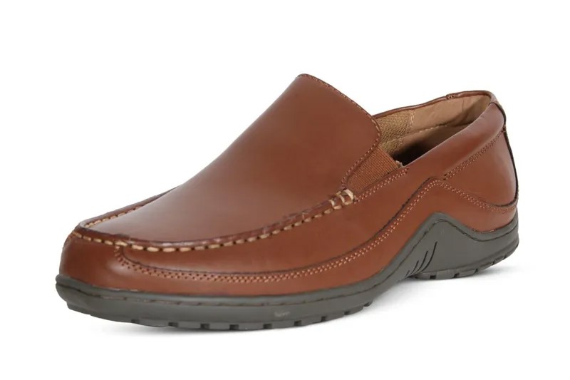 Tommy Hilfiger Kerry Мужская обувь Кожаные лоферы Модные водители без шнуровки Коричневые