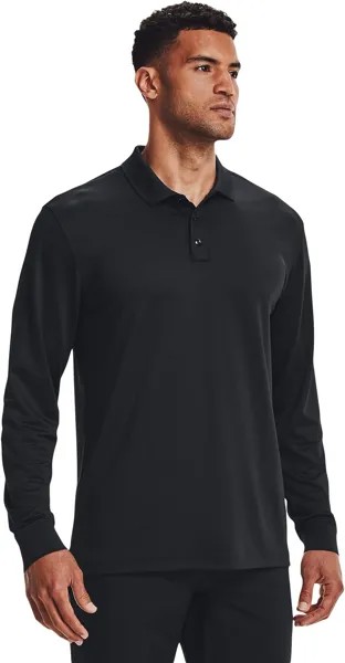 Поло Tac Performance с длинным рукавом 2.0 Under Armour, цвет Black/Black