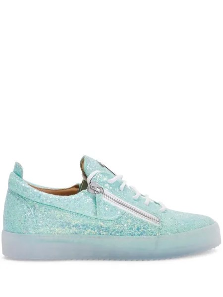 Giuseppe Zanotti кеды Frankie с блестками, синий