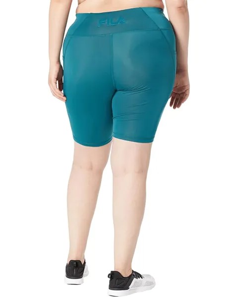 Шорты Fila Plus Size Buddha Bike Shorts, цвет Deep Teal