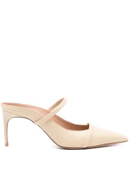 Туфли-мюли Aurora 85 мм X Malone Souliers Philosophy Di Lorenzo Serafini, бежевый