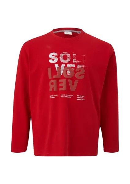 Лонгслив s.Oliver Men Big Sizes, красный