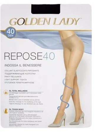 Колготки Golden Lady Repose 40 den, размер 3-M, nero (черный)