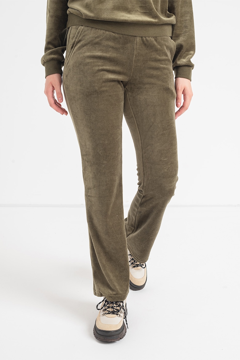 Бархатные брюки строгого кроя Gap, зеленый