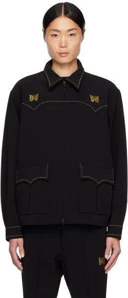 Черная спортивная куртка в стиле вестерн Needles