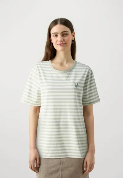 Футболки с принтом TASARAITA UNISEX Marimekko, цвет Greyish Green/Off-White