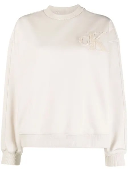 Calvin Klein Jeans джемпер с приспущенными плечами, нейтральный цвет