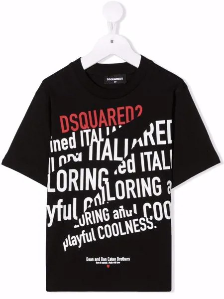 Dsquared2 Kids футболка с надписью