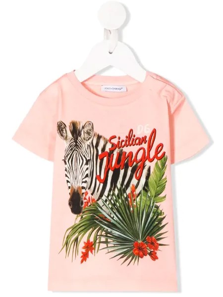 Dolce & Gabbana Kids футболка с принтом Sicilian Jungle