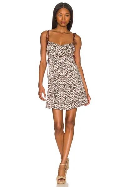Платье мини Free People Kai, цвет Coffee Combo