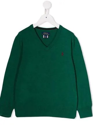 Ralph Lauren Kids джемпер с вышитым логотипом