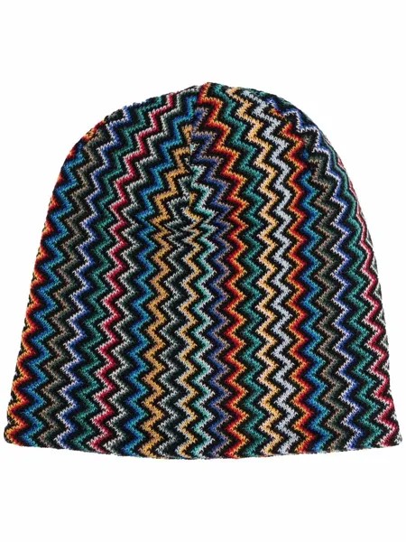 Missoni шапка бини с узором зигзаг