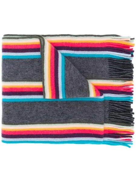 PAUL SMITH rainbow stripe scarf