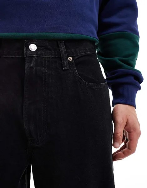 Abercrombie & Fitch – черные джинсы очень свободного кроя