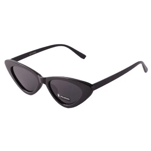 Солнцезащитные очки A-Z, кошачий глаз, оправа: пластик, с защитой от УФ, для женщин, черный