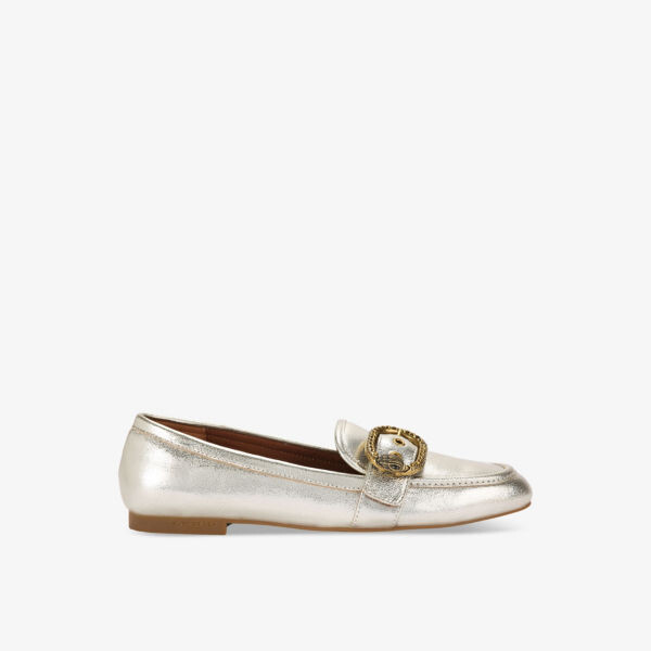 Туфли Mayfair из металлизированной кожи Kurt Geiger London, золотой