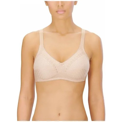 Бюстгальтер с мягкими бескаркасными чашками Cotton Soft Bra 80B, белый