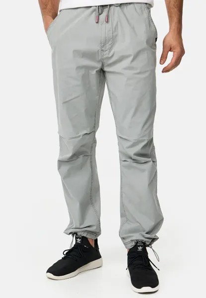Джинсы морковного фасона INDICODE JEANS, светло-серые
