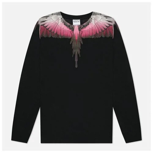 Мужской лонгслив Marcelo Burlon Wings Regular чёрный , Размер S
