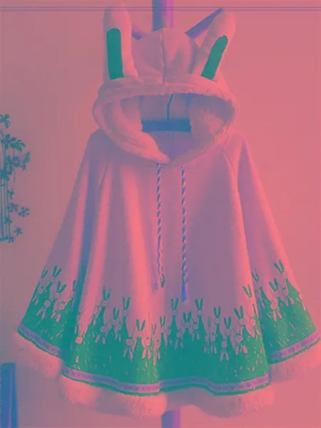 Японская накидка-пончо для девочек M, осенне-зимние куртки в стиле мори, кавайная накидка с капюшоном, милый пуловер с подкладкой, накидки, ша...