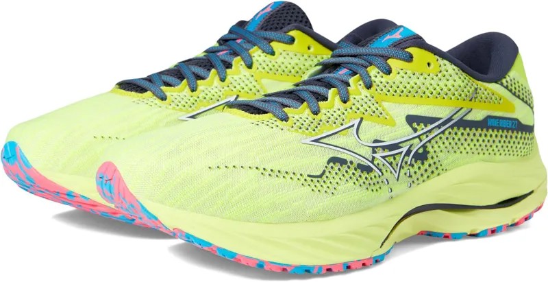 Кроссовки Wave Rider 27 Mizuno, цвет Luminous/White