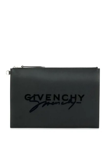 Givenchy клатч с вышитым логотипом