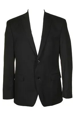 Alfani Mens Classic Black Traveler Slim Fit Однобортный пиджак 40R