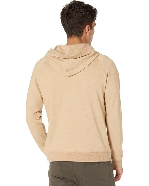 Худи Vince Twill Popover Hoodie, цвет Heather New Camel/Heather White