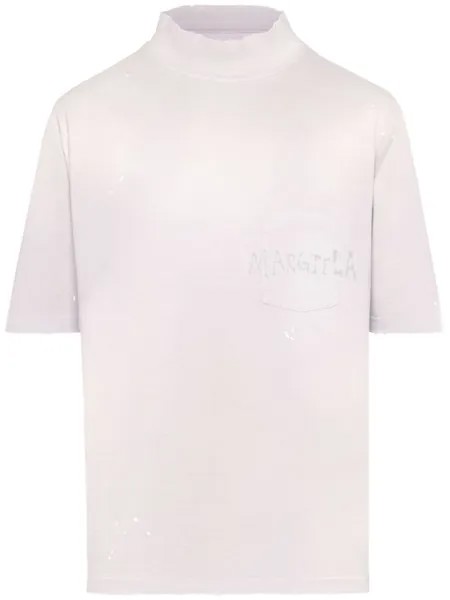 Maison Margiela футболка Handwritten, фиолетовый