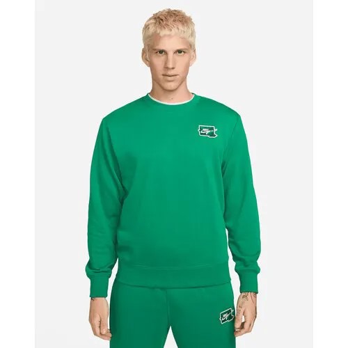 Свитшот NIKE, размер 2XL, , зеленый