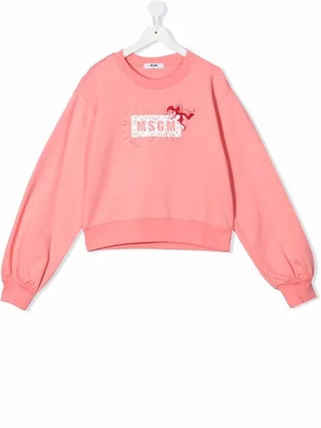 MSGM Kids толстовка с логотипом