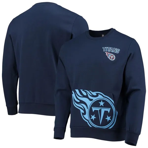 Мужской темно-синий пуловер с карманами FOCO Tennessee Titans