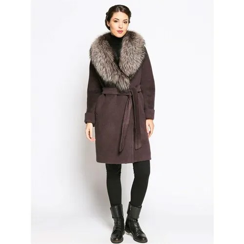 Пальто Prima Woman, размер 48, коричневый