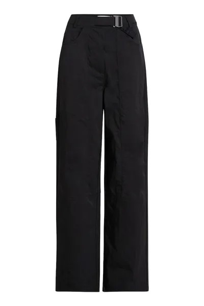Прямые брюки с завышенной талией Calvin Klein Jeans, черный